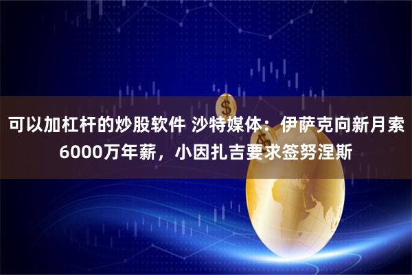 可以加杠杆的炒股软件 沙特媒体：伊萨克向新月索6000万年薪，小因扎吉要求签努涅斯